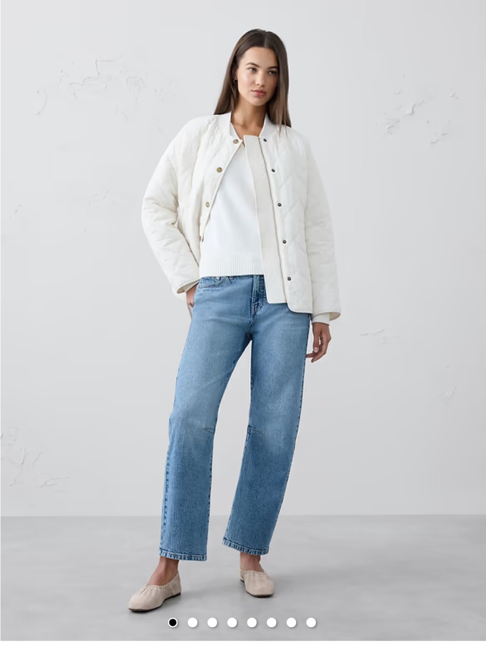 Banana Republic Straight-Leg Jeans in Light Blue Wash